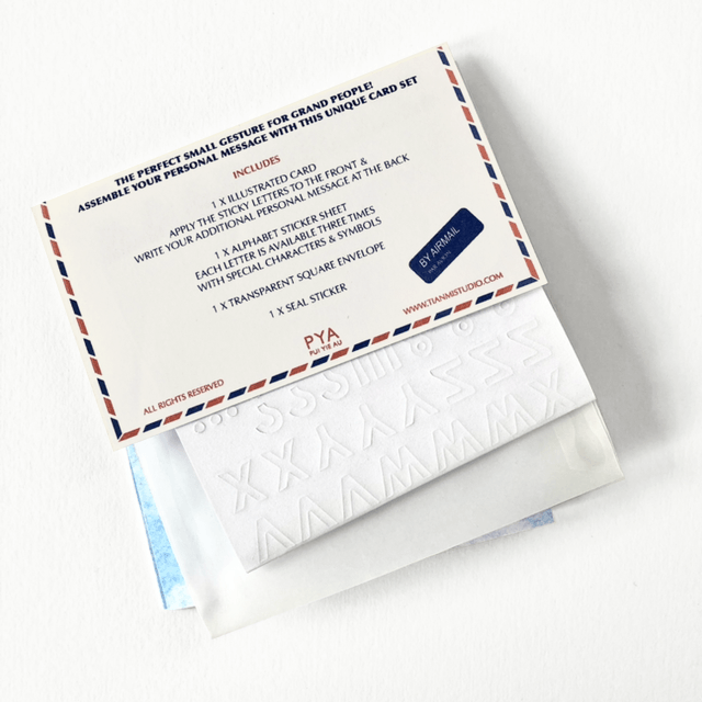 Airplane message DIY greetingcard