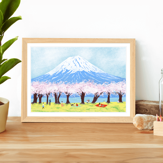 Mount Fuji Cherryblossom view 