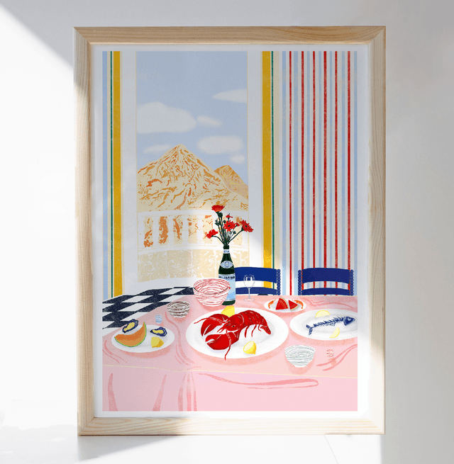 Lobster Lunch Still Life