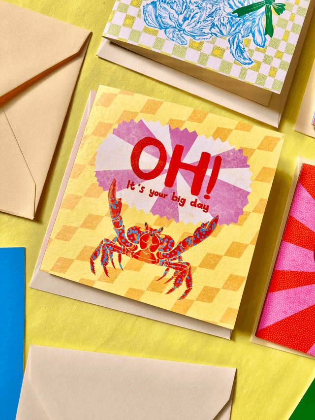 Greeting card - OH Crab!
