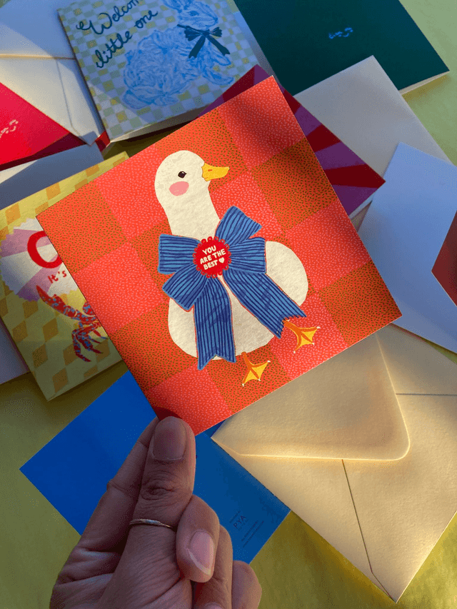 Greeting card - You are the best Duck