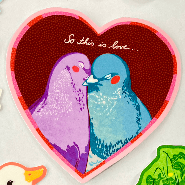 Pigeon Love - Sticker