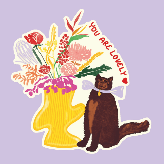 You are lovely Cat - Sticker
