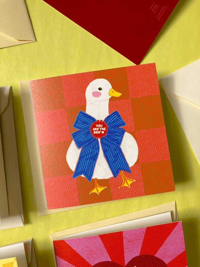 Greeting card - You are the best Duck