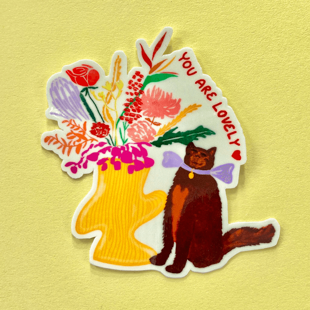 You are lovely Cat - Sticker